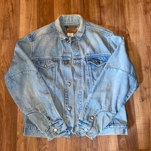 vintage light wash Calvin Klein denim jacket